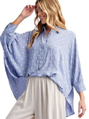 315:  EASEL NWT TOP BLUE (H14)